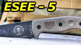 ESEE 5 Survival Knife Brief Overview Thoughts amp Opinion [upl. by Docia]