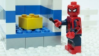 Lego Spiderman Matching Brick Objects Superheroes Funny Animation [upl. by Aidahs]