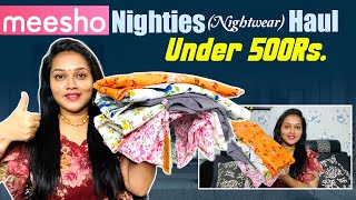 Meesho NightiesSleepwearHaul under 500All SizesAvailableSuper QualityCash on DeliveryMeesho [upl. by Ahseined482]