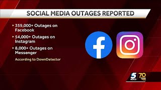 Many Oklahomans kicked out of Facebook Instagram amid nationwide outage [upl. by Esorrebma]