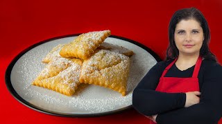 Crostoli gogosele fragede DE POST din doar 2 ingrediente [upl. by Ycniuqal]