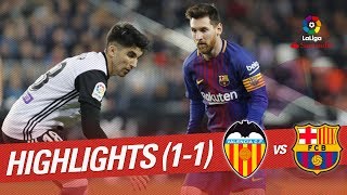 Resumen de Valencia CF vs FC Barcelona 11 [upl. by Esirehc]