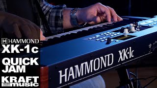 Hammond XK1c Compact Organ  Quick Jam [upl. by Cerelia132]