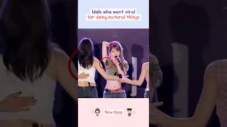 Idols who went viral for doing natural things kpop shorts [upl. by Blankenship]