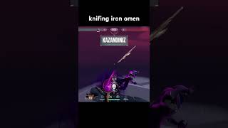 knifing iron omen valorant valorantclips [upl. by Assenna]