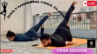 Morning Yoga Routine for Beginners  Hindi  Full body stretching Yoga  exercise  meditation [upl. by Dari]