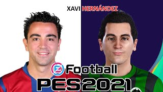 XAVI HERNÁNDEZ  PES 201920202021  FACE BUILD amp STATS [upl. by Ayotna978]