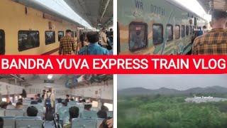 BANDRA TO DELHI TRAIN  BANDRA YUVA EXPRESS CC 12248  TRAIN VLOG  SASA TRAVELLER [upl. by Hartzke149]