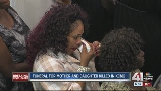 Funeral held for Kansas City Mo double murder victims [upl. by Llirret]