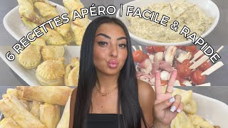 APÉRITIF  6 RECETTES FACILE ET RAPIDE 🍢🫔🫒 [upl. by Ahsilem]