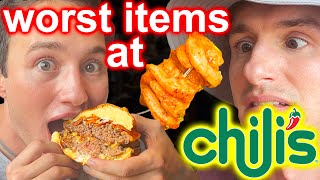 We tried the WORST Menu Items at Chilis [upl. by Yalcrab]