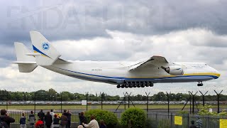 Antonov AN225 arriving at Manchester Airport on the 24th June 2013 [upl. by Eddina]