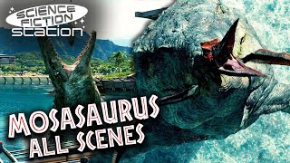 All Mosasaurus Scenes In The Jurassic World Trilogy  Science Fiction Station [upl. by Lipinski421]