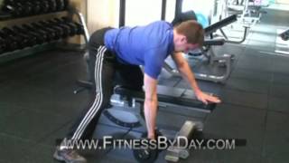 Dumbbell Bent Row Standard and Wide Grip [upl. by Nilre]