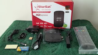 StarSat SR4060HD Digital Satellite Receiver  H264  Decoder Mobile Connectivity 4G  English [upl. by Vel]