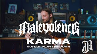 MALEVOLENCE  Karma OFFICIAL GUITAR PLAYTHROUGH [upl. by Neri866]