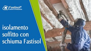 Isolamento termico soffitto in legno con schiuma traspirante [upl. by Melleta433]