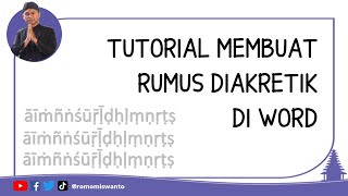 Tutorial Membuat Rumus Diakretik di Word [upl. by Namsu413]