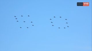 RISING 50 RSAF and TNIAU joint flypast [upl. by Bluma]