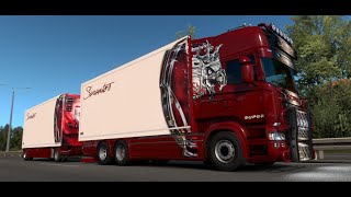 Euro Truck Simulator 2 Scania Sarantos R999 V8 Live [upl. by Eoin]