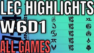 LEC Highlights ALL GAMES W6D1 Summer 2021 [upl. by Sharon]