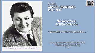 Tenore GIANNI RAIMONDI  Luisa Miller quotQuando le sere al placidoquot 1956 Live [upl. by Trainer]