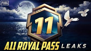 ✅A11 Royal PASS LEAKS  1 TO 100 RP REWARDS  FREE UPGRADABLE SKINS BGMI  A11 ROYAL PASS LEAKS BGMI [upl. by Nonrev]