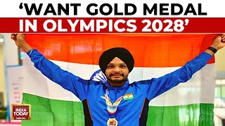 Indian Shooter amp Paris Olympic Bronze Medalist Sarabjot Singh Exclusive  India Today Olympics 2024 [upl. by Pavyer660]