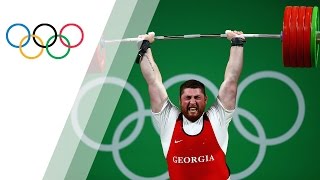 Talakhadze wins gold in Mens 105kg Weightlifting [upl. by Nedrah903]