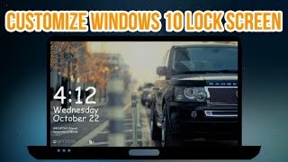 How to Customize amp Personalize Windows 10 Lock Screen  Windows Tutorial [upl. by Jasen187]