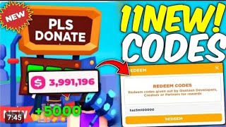 pls donate codes 20242025 [upl. by Alcus]