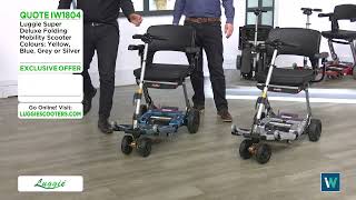 Ideal World 180423 Luggie Folding Scooters show featuring Farokh Engineer [upl. by Skrap]