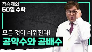 초중학부터 고1 때까지 연결되는 수학 기초 생선님이 알려준다 I 공약수와 공배수 I 정승제의50일수학 [upl. by Ardnasyl]