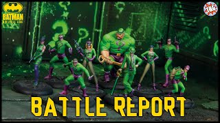 Batman Miniature Game Battle Report Riddler vs Joker [upl. by Tronna933]