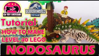 NODOSAURUS LEVEL 40 JURASSIC WORLD THE GAME I NODOSAURUS MAX LEVEL CUSTOM DINOSAUR [upl. by Halsy]