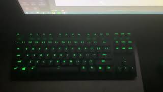 razer huntsman v2 tenkeyless purple clicky axis [upl. by Larrad293]