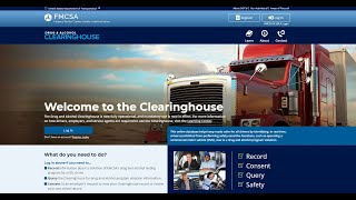 How To Register For FMCSA Clearinghouse As A Company  Step By Step Training Video  Peopletrail® [upl. by Tolecnal]