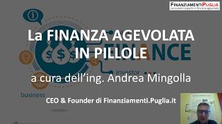 PILLOLE DI FINANZA AGEVOLATA il Titolo 2 Capo 3 [upl. by Nilek344]