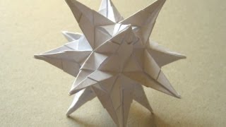 Origami quotSpiky Starquot by David Brill Part 2 of 2 [upl. by Aziar]