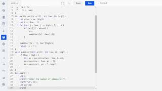 Quick Sort Implementation in C  Quick Sort Code in C  Coding Guide for Beginners programming [upl. by Euqinimod]