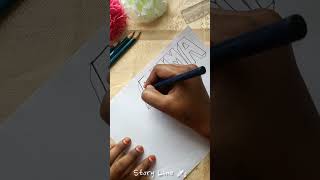 Easy method 3d letter drawing with pencil tutorial beginners Step by step tamil 3d 3ddrawing amma [upl. by Thedrick]