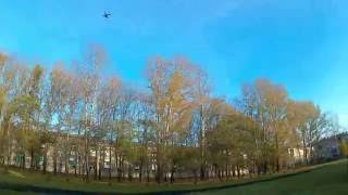 Video filmed V3 4K WiFi Sport Camera Syma X8C в сильный ветер тяжело летать [upl. by Nolyak]