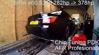 BMW E60 535d Dyno 378HP No smoke big power Chip tuning PDK edc16 edc16c31 edc16c35 [upl. by Otis366]