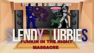 LN amp FNF React  FNF Slendytubbies  Funkin In The Night Massacre  FNF Mod [upl. by Lyontine]