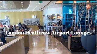 I Visited 5 Different Airline Lounges At London Heathrow Airport LHR In One Hour [upl. by Myranda]