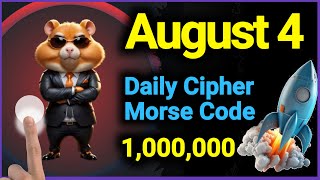 4 August Hamster Kombat Daily Cipher Code Today [upl. by Elyse]