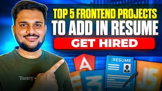 Advanced Frontend Projects to Add in Resume  Get Hired [upl. by Nwahsauq]