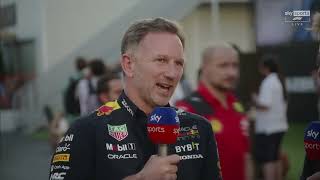 Christian Horner PostSprint Interview and Thoughts on VerstappenRussell Inciden AzerbaijanGP F1 [upl. by Enomad]