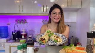 Chicken Tortilla Wrap Recipe My Healthy Diet Meal [upl. by Shari]