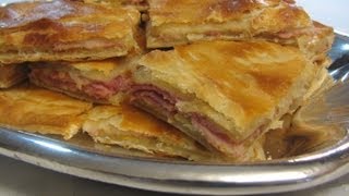 Ham and Cheese in Puff Pastry  Lynns Recipes Super Bowl [upl. by Ruvolo]